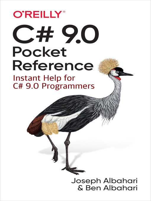 Title details for C# 9.0 Pocket Reference by Joseph Albahari - Available
